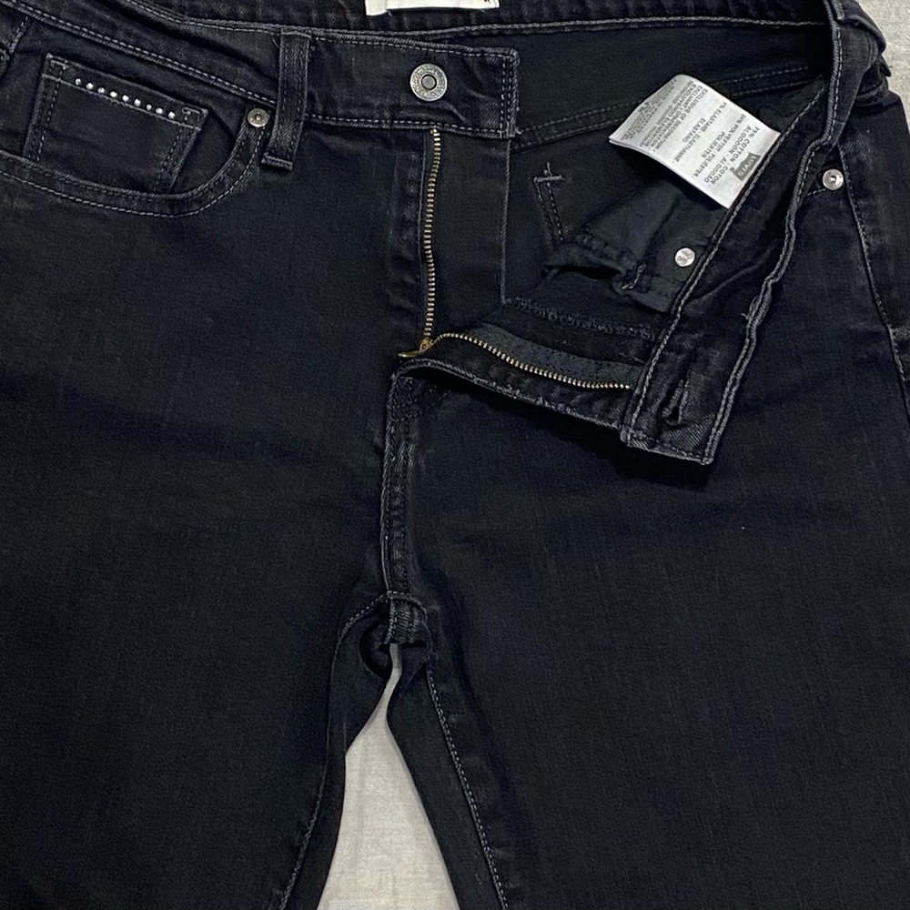 Levi's, 515 Women's Straight Bootcut Denim Jeans, Mid Rise, Size 8 Black - Picture 8 of 11